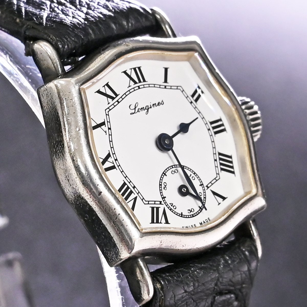 本物 ロンジン 極希少 銀無垢ケース ロジェデュブイ シンパシー メカニカルウォッチ 手巻腕時計 LONGINES ROGER DUBUIS_画像5