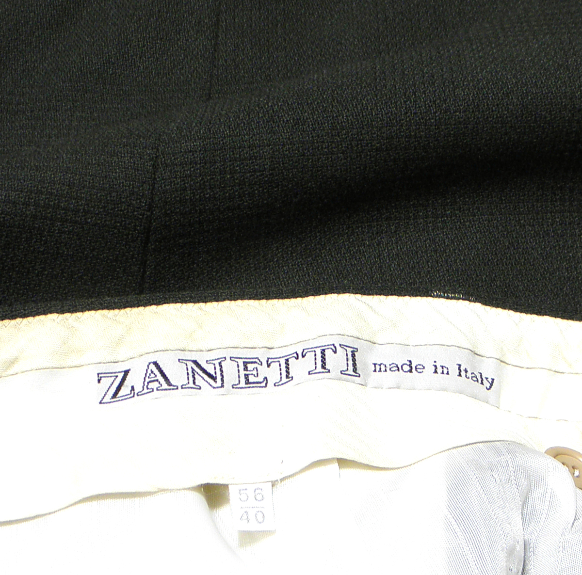 希少イタリア製ZANETTI最高級シングルスーツ58特大【良品】ダークグリーン プレタポルテコレクションの画像8
