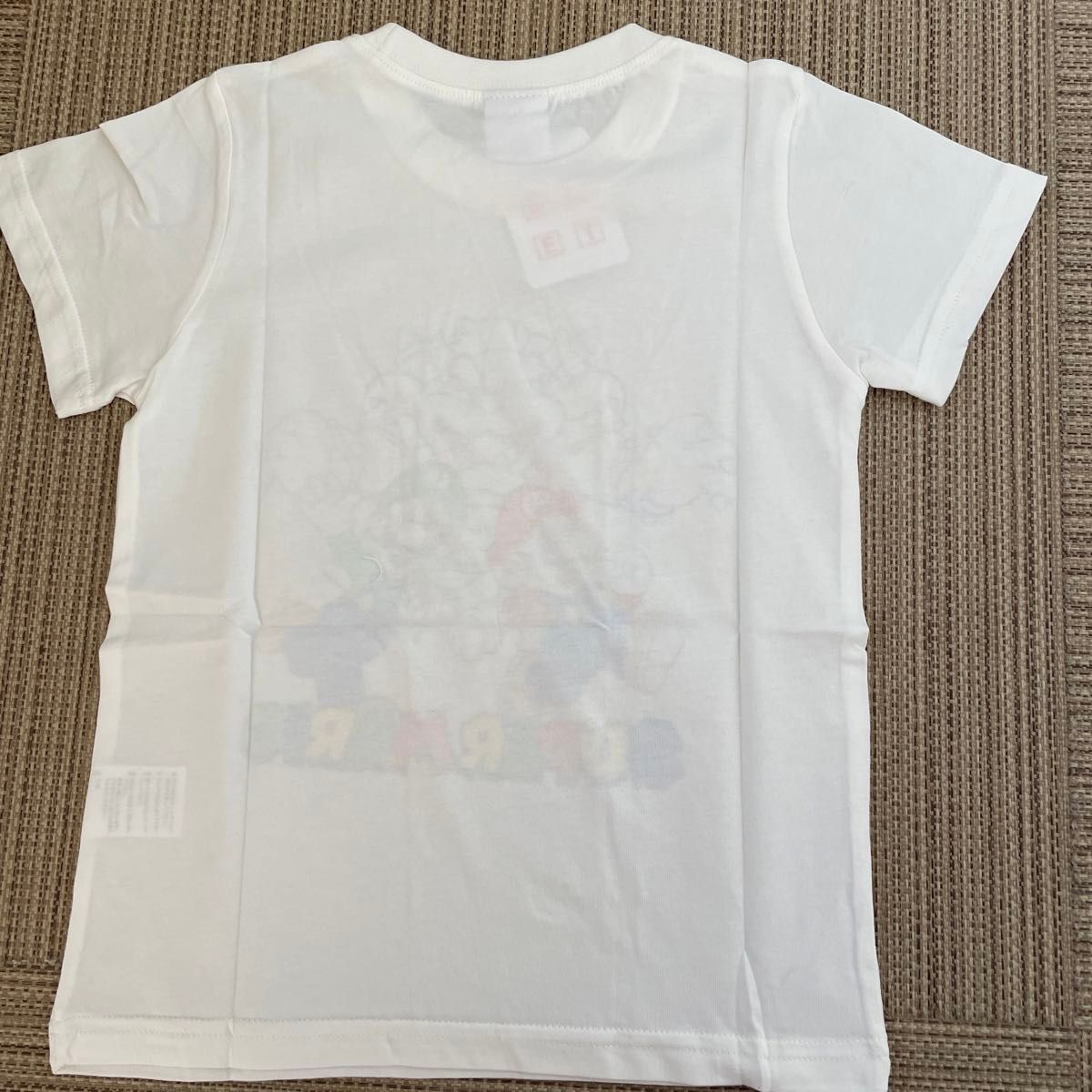 新入荷 新品子供マリオTシャツ1枚150cm スーパーマリオ半袖Tシャツ 白
