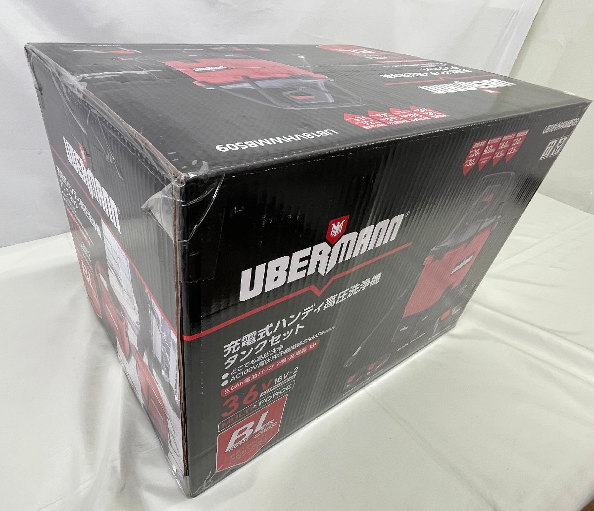 < нераспечатанный товар >komeli/UBERMANN 36V(18V×2) заряжающийся мойка высокого давления бак комплект (50224051307332GU)