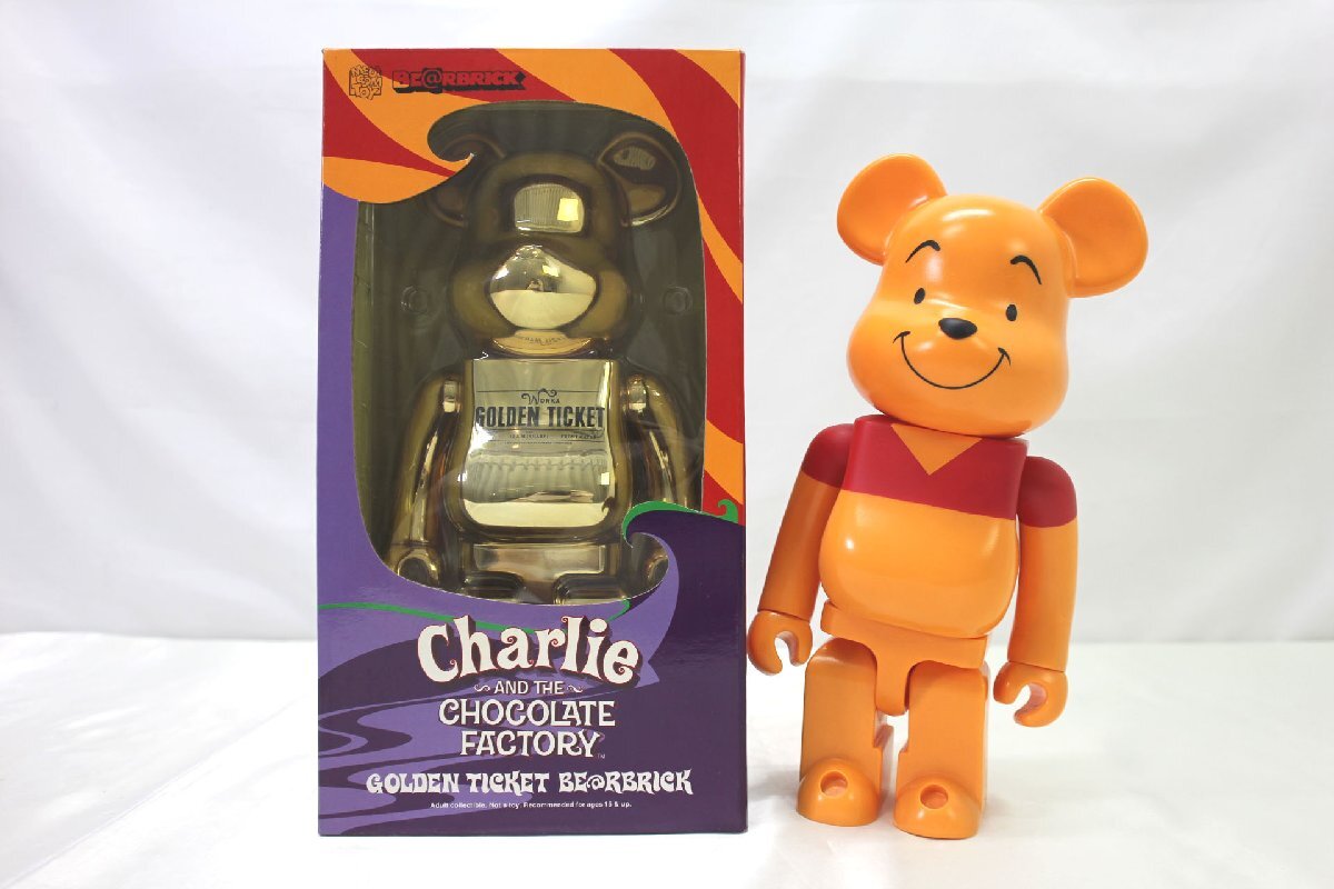 < б/у товар >meti com игрушка BE@RBRICK 400% 2 пункт Винни Пух / Charlie . шоколад завод золотой билет (31724042406195DJ)