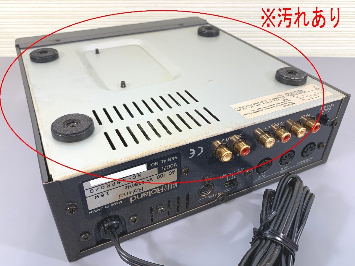 ＜ジャンク品＞※臭いあり Roland 音源モジュール SC-88PRO/G（10424051007161IK）_画像4