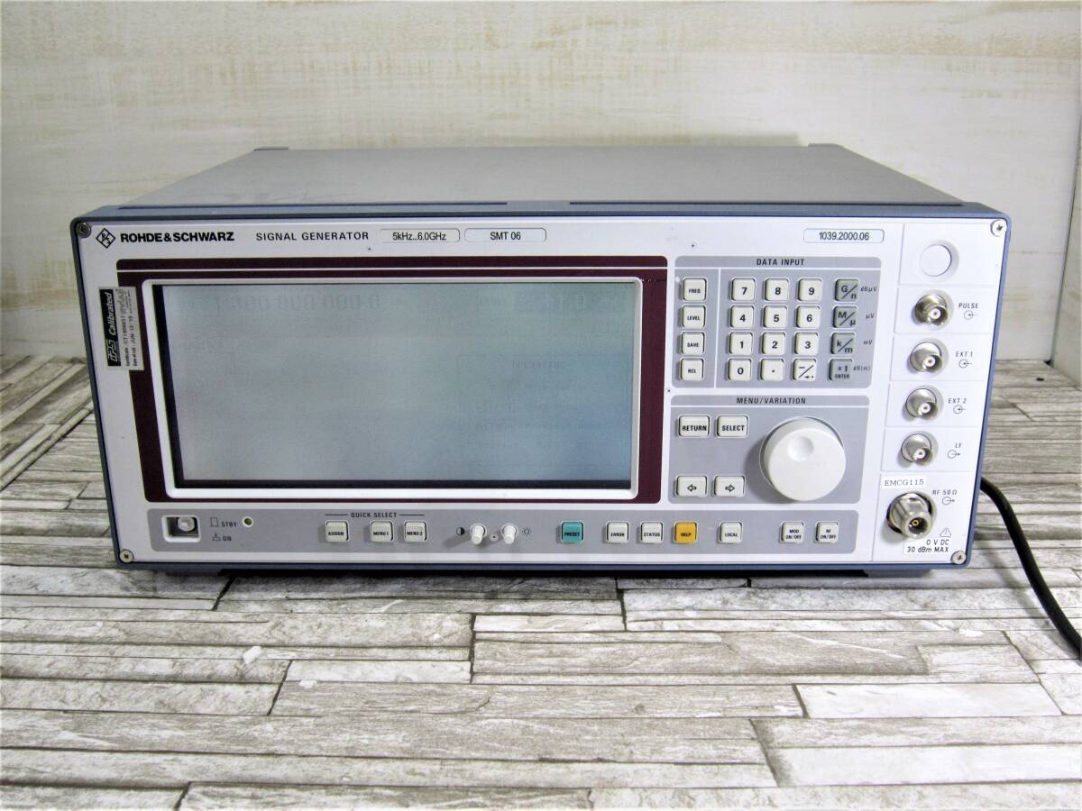 ■Rohde&Schwarz SMT06 5kHz-6.0GHz SIGNAL GENERATOR 信号発生器 ローデ・シュワルツ_画像1