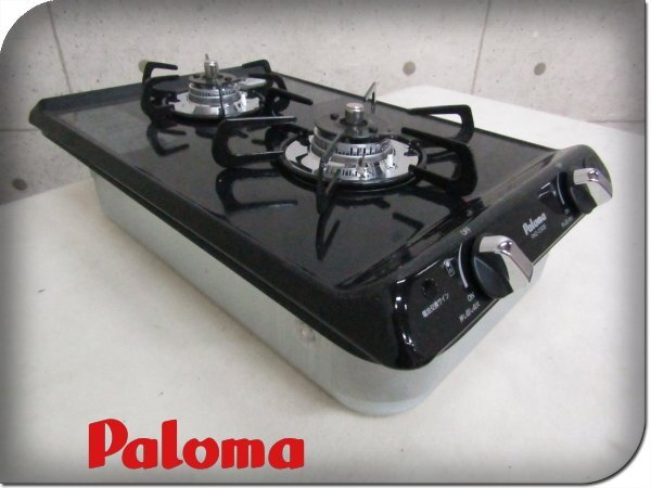 ■未使用品■Paloma/パロマ■コンパクトキッチン■2口コンロ■都市ガス用■ビルトイン■すっきりクリーンゴトク/PKD-230B-1/11万/khhxn793m_画像1