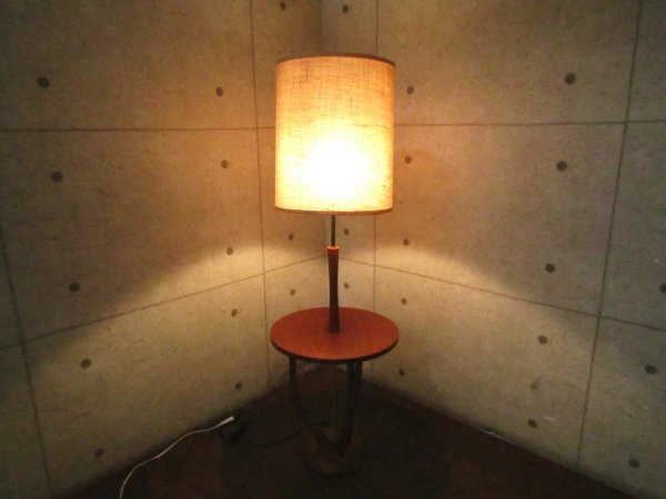 ■展示品■ACME Furniture■高級■DELMAR LAMP/デルマーランプ■ウォルナット/真鍮メッキ■フロアライト■eee5812k_画像2