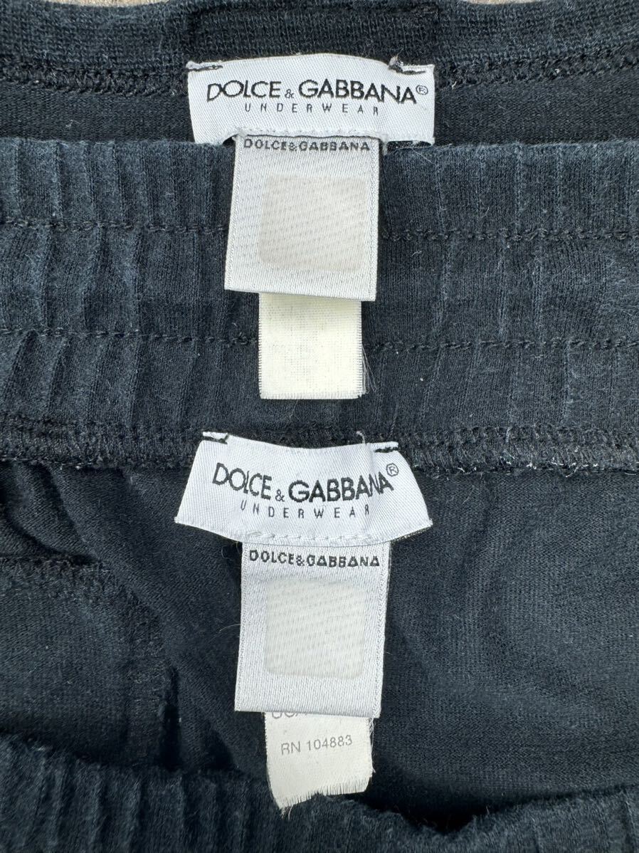 DOLCE&GABBANA ドルチェ&ガッバーナ Tシャツ スエットパンツ セットアップ 上下 部屋着 中古 Mサイズ 黒 ブラック 他にも多数出品中！_画像8