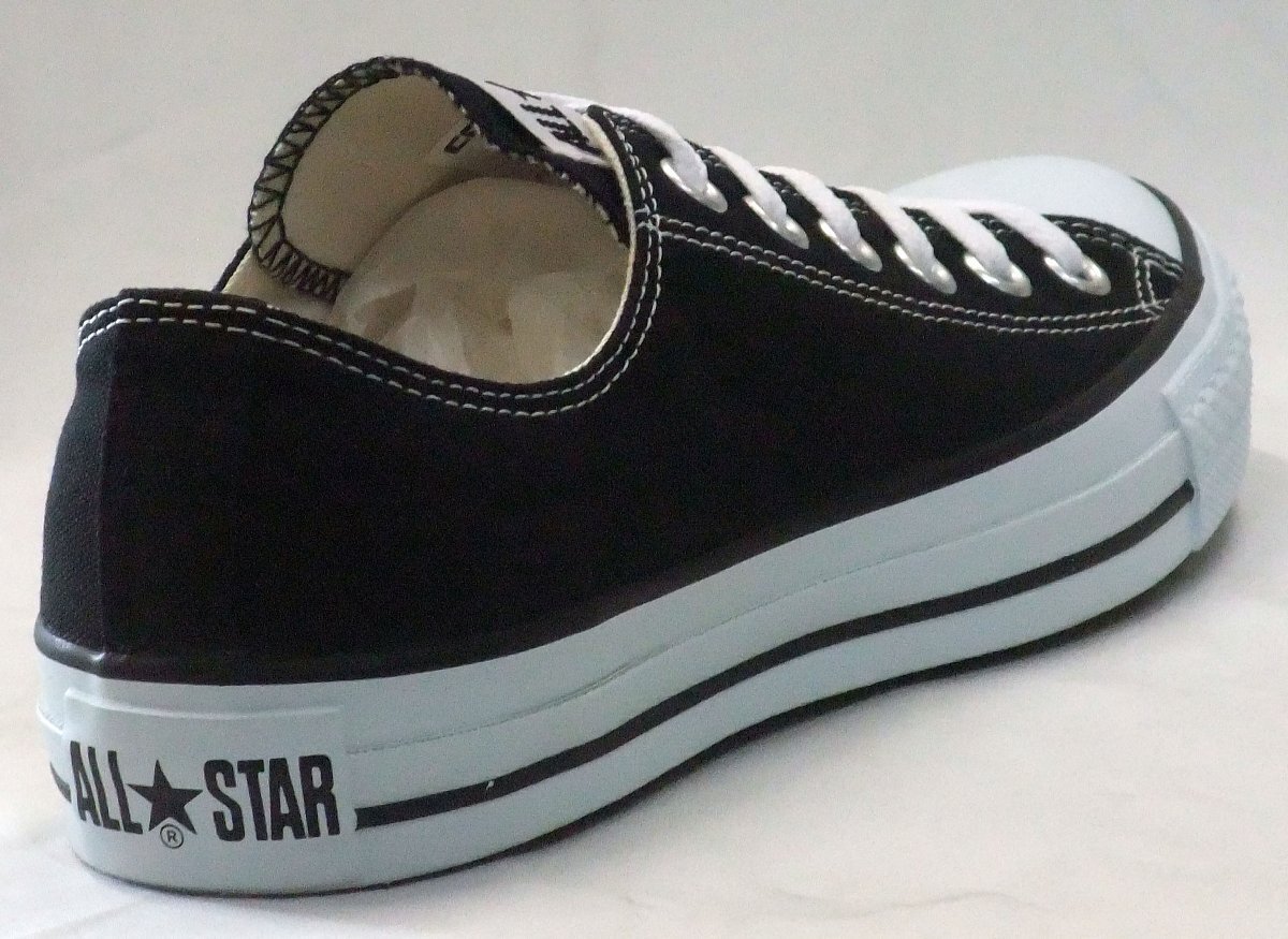 送料無料 CONVERSE CANVAS ALL STAR OX ブラック 27.0cm コンバース キャンバス オールスター ローカット スニーカー 定番 人気No.１カラー_画像4