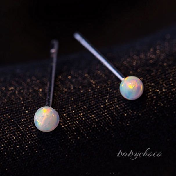  earrings lady's natural opal earrings 