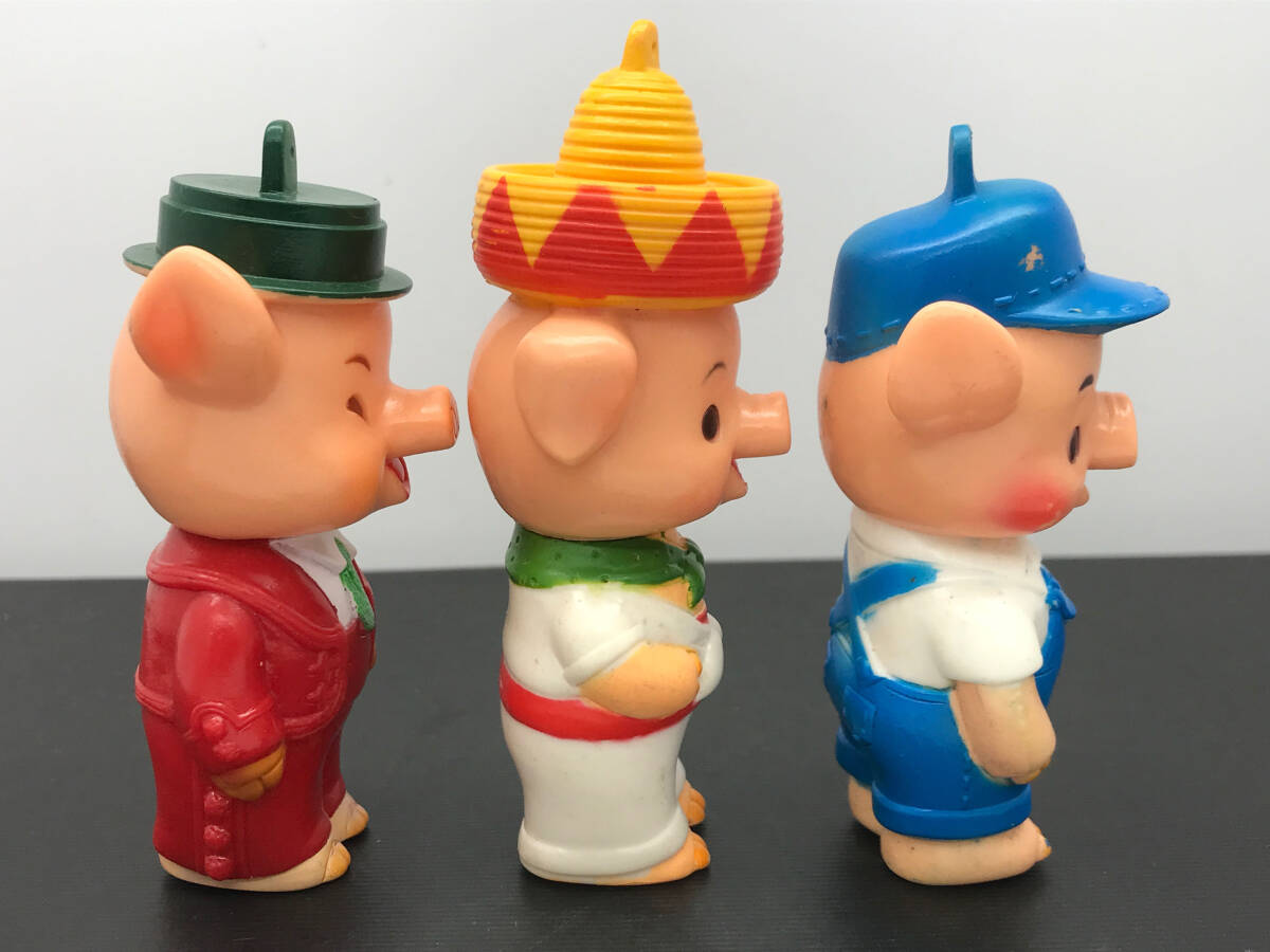 超希少品】ブーフーウー/三匹の子豚/3匹のこぶた/ソフビ/NHK人形 超希少品】ブーフーウー/三匹の子豚/3匹のこぶた/ソフビ/NHK人形