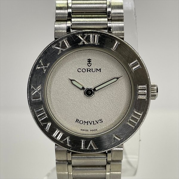 CORUM Corum ROMVLVS rom rus165.103.20 V400 lady's wristwatch QZ quartz 2 hands SS white series face box / written guarantee / accessory equipped operation goods beautiful goods 