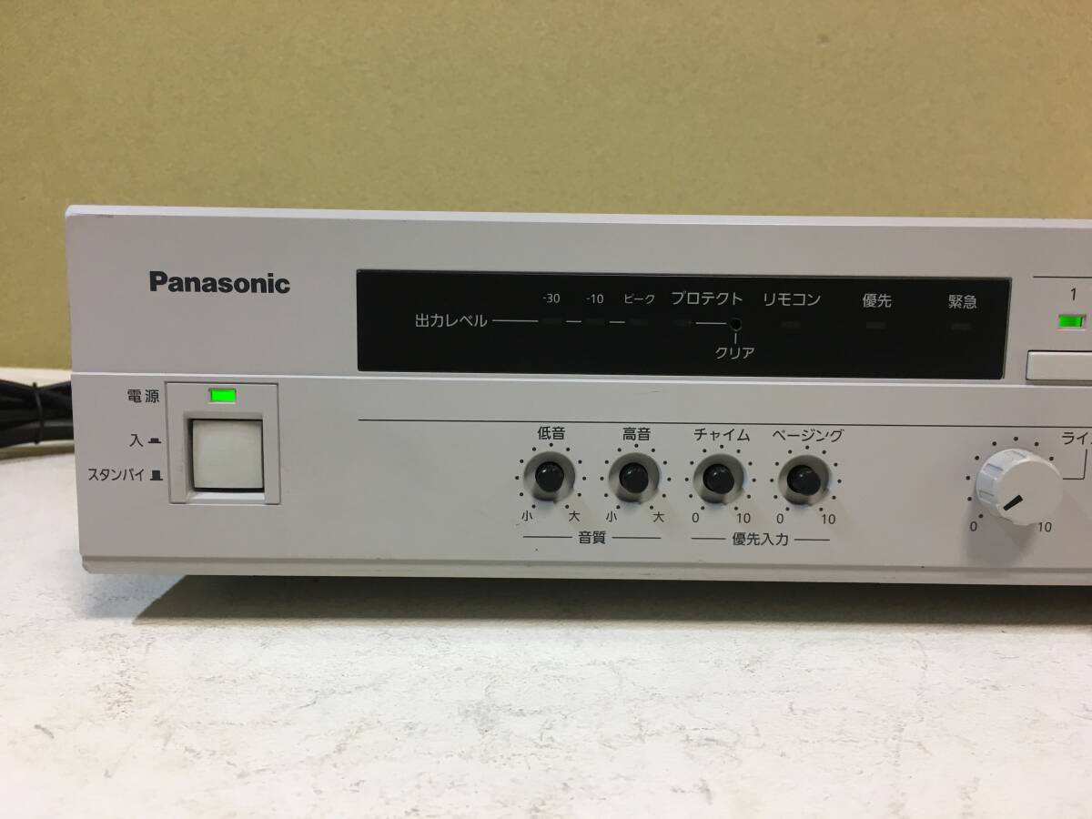 Panasonic/パナソニック WA-HA061 卓上型デジタルアンプ 卓上型拡声アンプ 60W (中古　動作確認）_画像2
