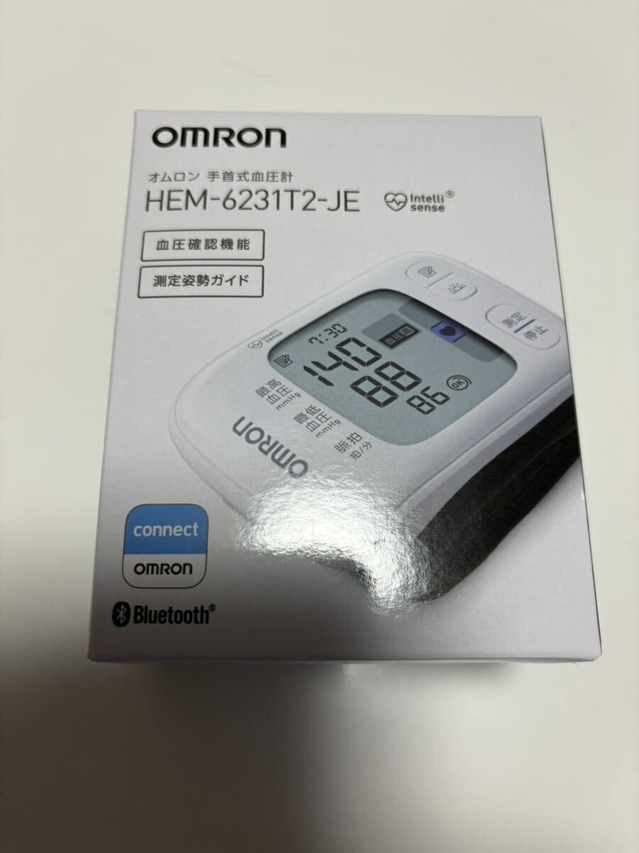新品未使用 OMRON オムロン HEM-6231T2-JE Bluetooth 手首式血圧計 _画像1