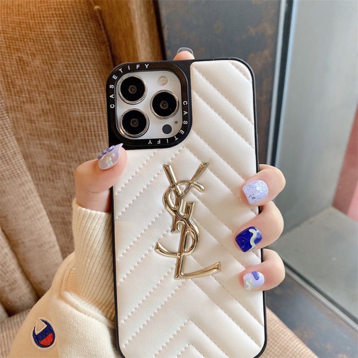 YSL イヴ・サンローラン iPhone 13/14兼用ケース 白|Yahoo YSL イヴ・サンローラン iPhone 13/14兼用ケース 白|Yahoo