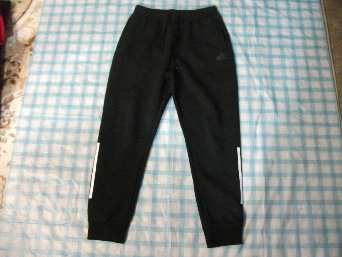  Adidas тренировочный брюки чёрный L прекрасный товар 