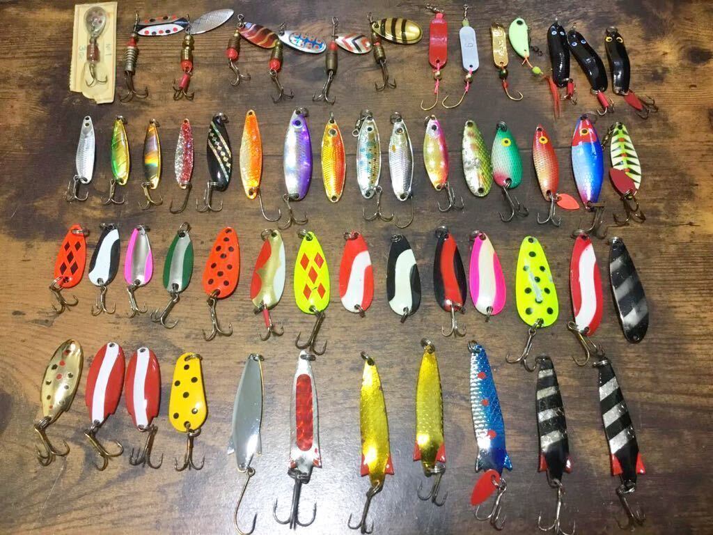  large amount /OLD/OLYMPIC case / spoon * spinner /NIP contains 103 point set /( Area / trout / Olympic / Daiwa other )