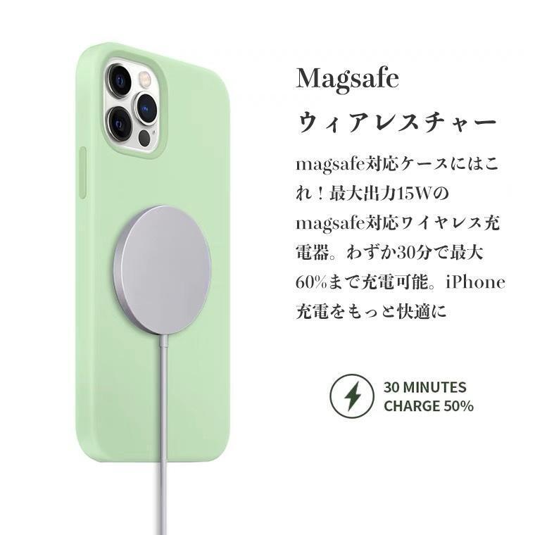 【新品】純正同等Magsafe iPhone 13proシリコンケース　クロバー_画像10