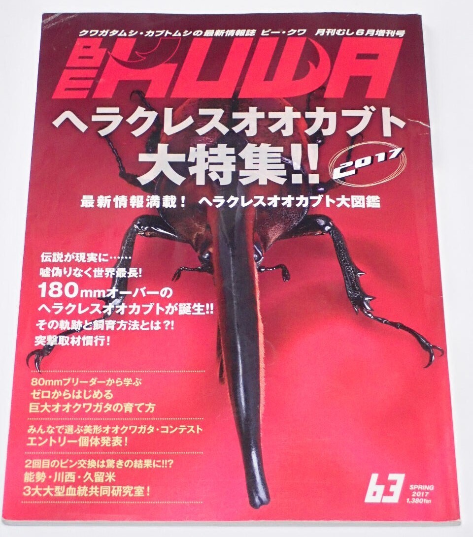 BE KUWA Beak waNo.63# Hercules oo Kabuto large special collection l newest information full load large illustrated reference book |180. over. Hercules |... sieve world. insect circumstances 