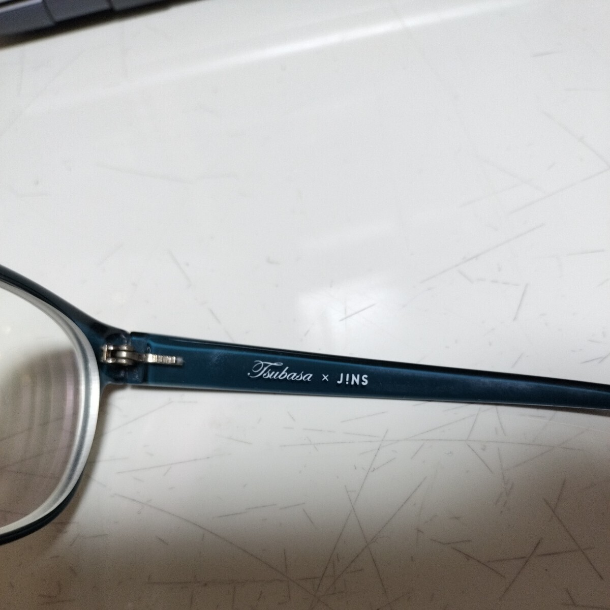 Tsubasa×JINS 眼鏡 メガネ 度入りTM-11A-001A 78 56□18-140◯38 ジャンク_画像6