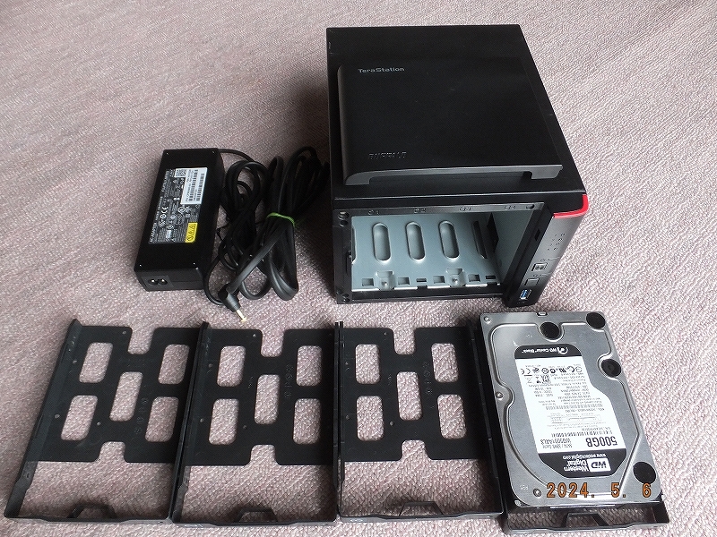 BUFFALO TS1400D0204 system construction for HDD 500GB 1 piece attaching power supply modified operation goods 