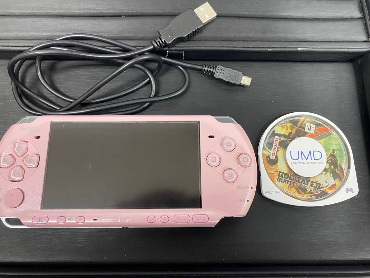 #5733 работоспособность не проверялась SONY Sony PSP PlayStation портативный PSP3000 розовый soft имеется 