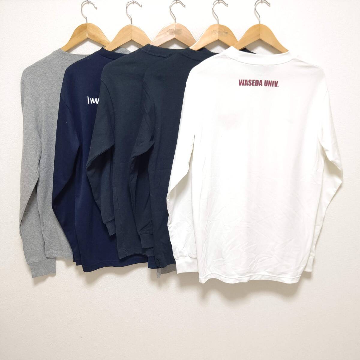 お得!!【まとめ売り】長袖 Tシャツ 5着 セット NIKE ナイキ adidas アディダス デサント スポーツ カットソー ロンT メンズ M /LT-80j_画像2