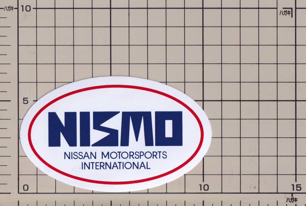 日産 ニスモ 旧ロゴステッカー 昭和 ニッサンモータースポーツ NISSAN ステッカー NISMO NISSAN MOTOR SPORTS 1984 NISMO ロゴステッカー_画像1