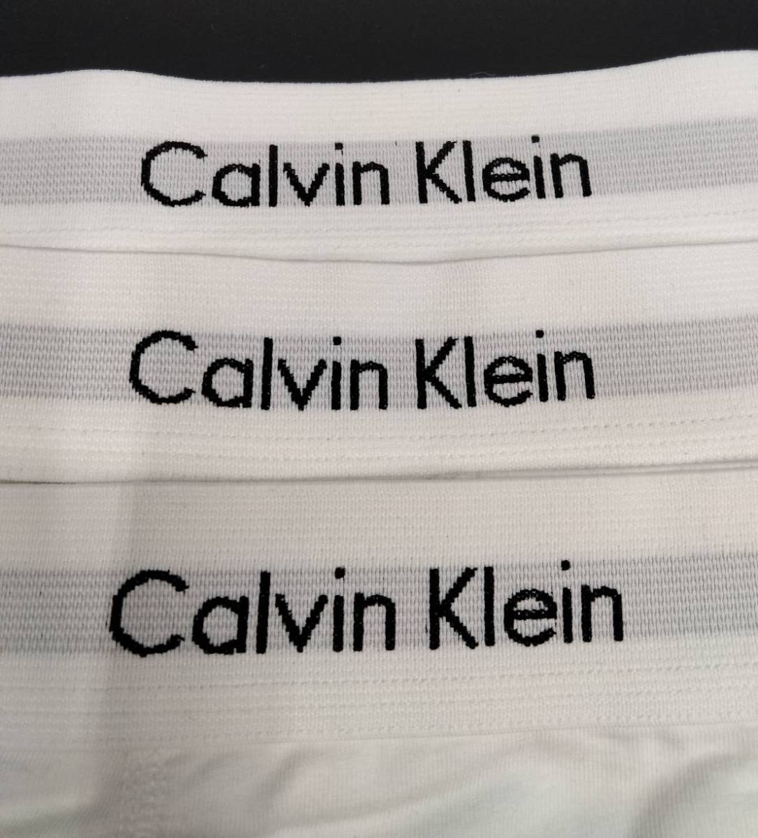 【Ｍサイズ】Calvin Klein(カルバンクライン) コットンストレッチ ボクサーパンツ ホワイト 3枚組 メンズボクサーパンツ 男性下着 U2662_画像3