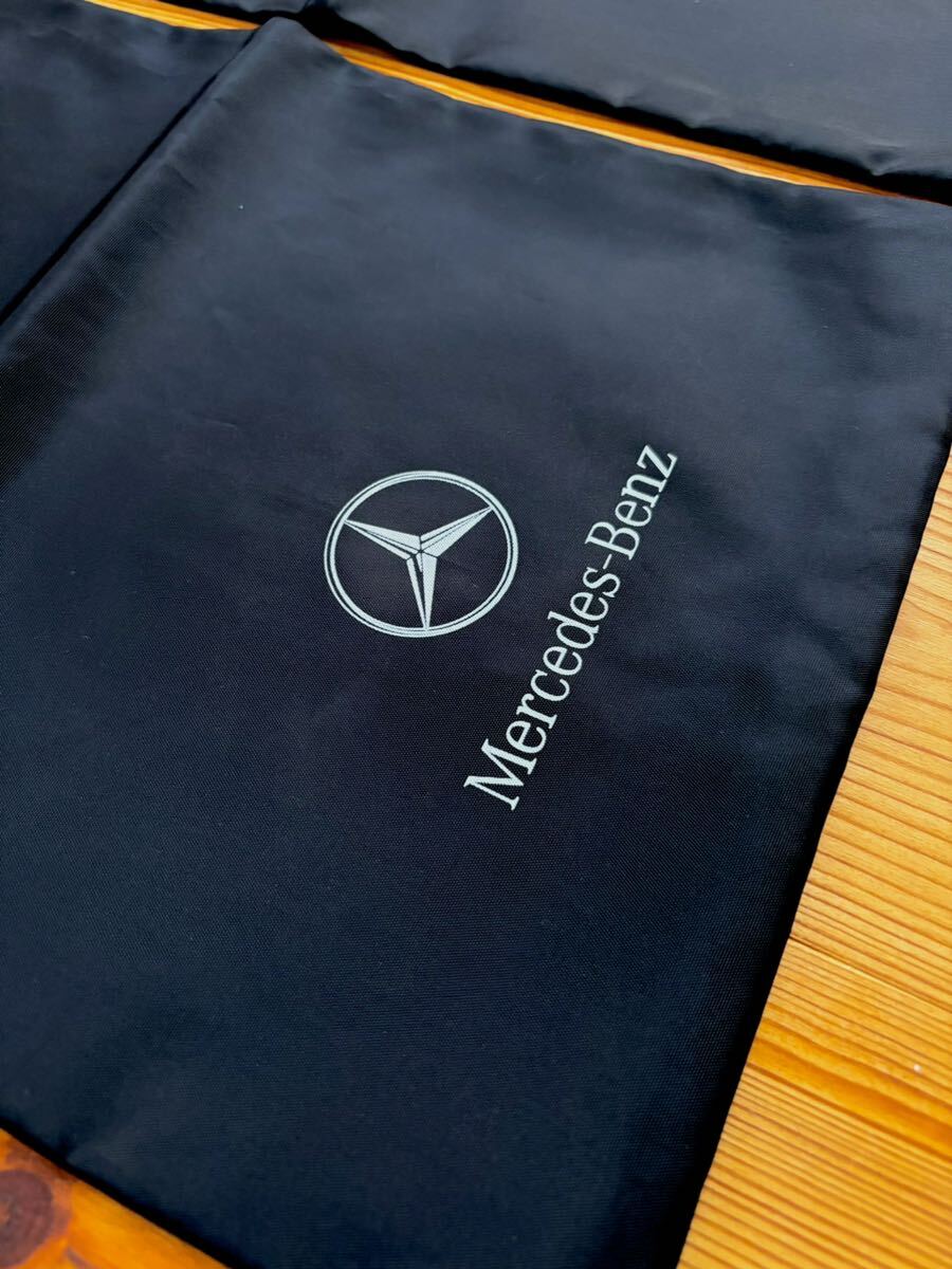 MercedesBenz メルセデスベンツ 巾着袋 2枚セット ブラック Mercedes-Benz ベンツ 収納袋の画像3