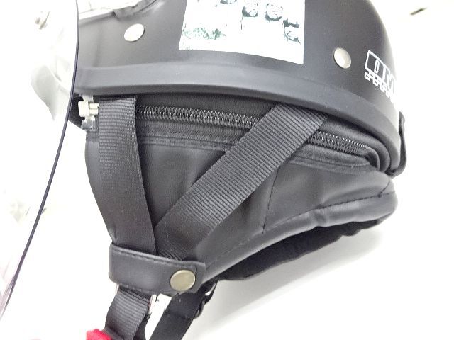 DM2 バイク用ヘルメット 半キャップ フリーサイズ Free 57-60㎝未満 125㏄以下用_画像6