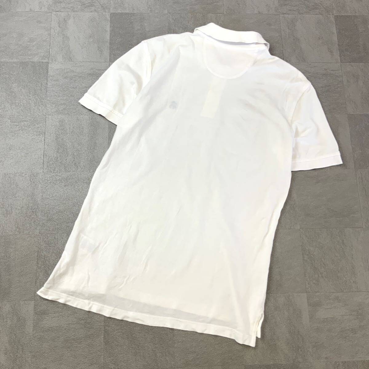 Brooks Brothers ブルックスブラザーズ 鹿子 半袖 ポロシャツ メンズ Mサイズ ホワイト の画像2
