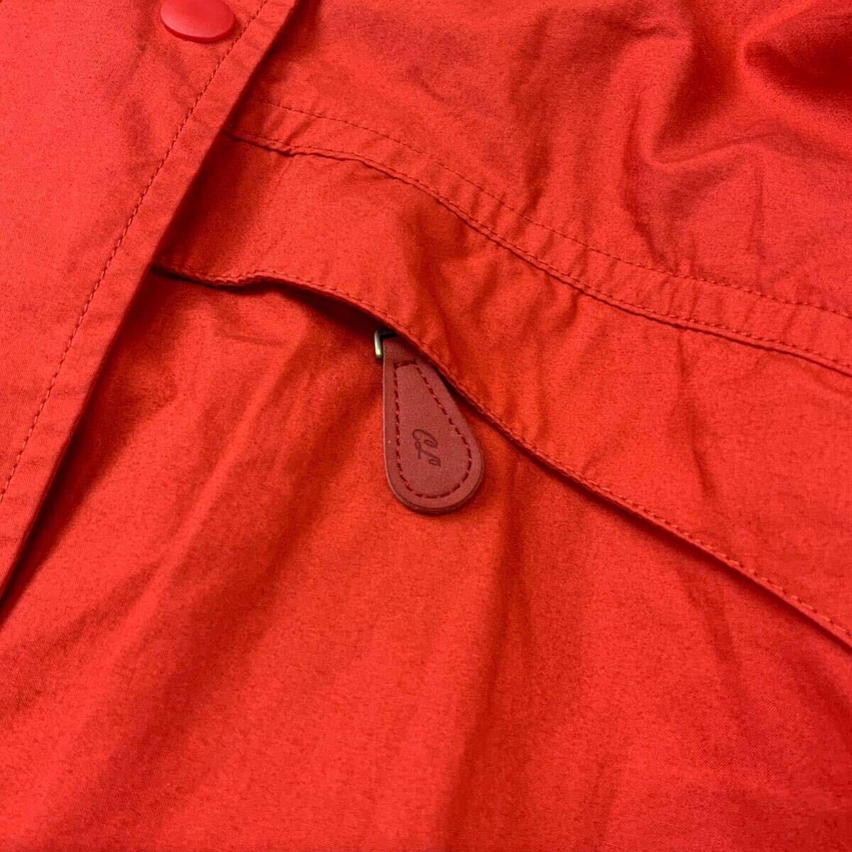 良品 crocodile クロコダイル コットン ジャケット ブルゾンジャケット レディース Lサイズ レッド_画像5