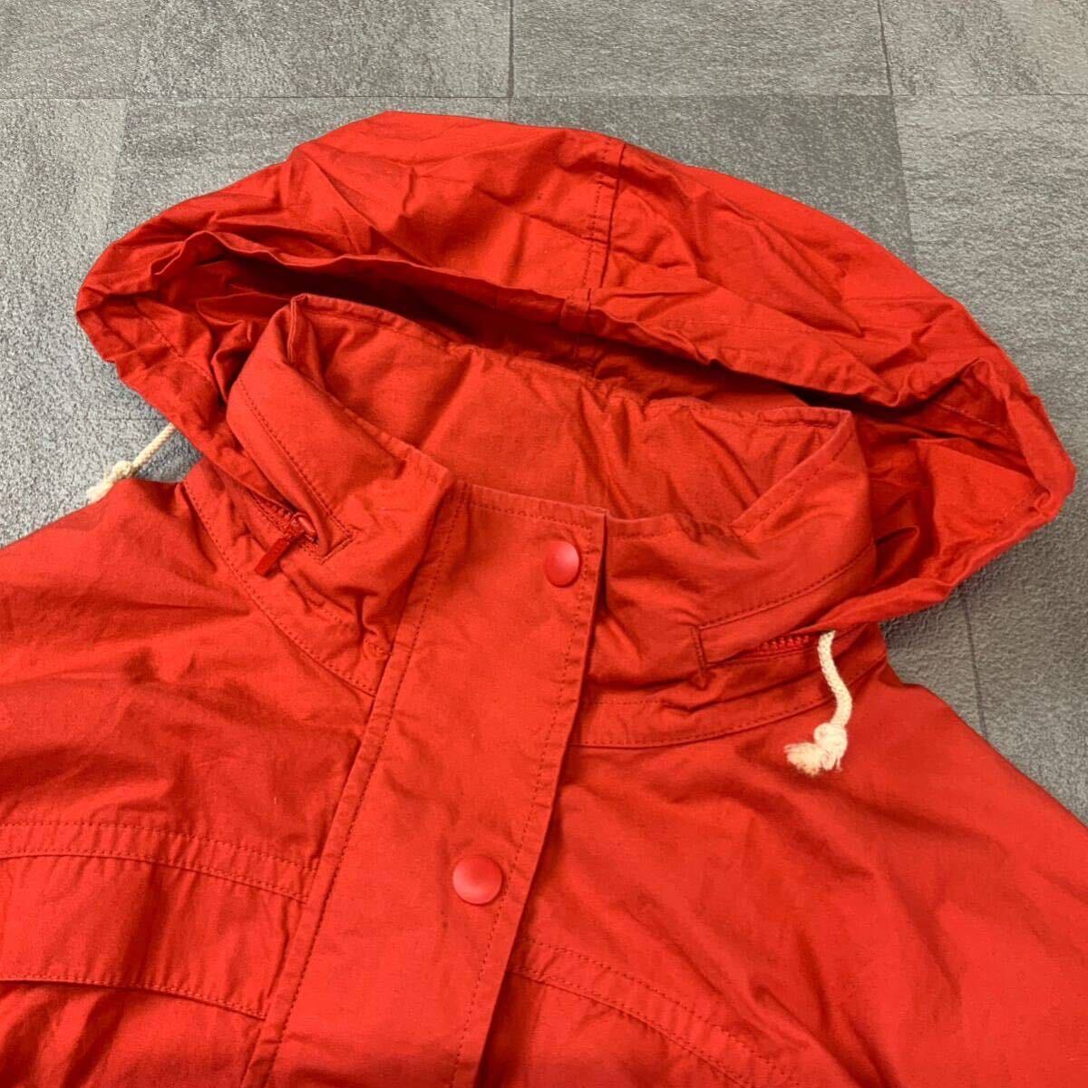 良品 crocodile クロコダイル コットン ジャケット ブルゾンジャケット レディース Lサイズ レッド_画像6