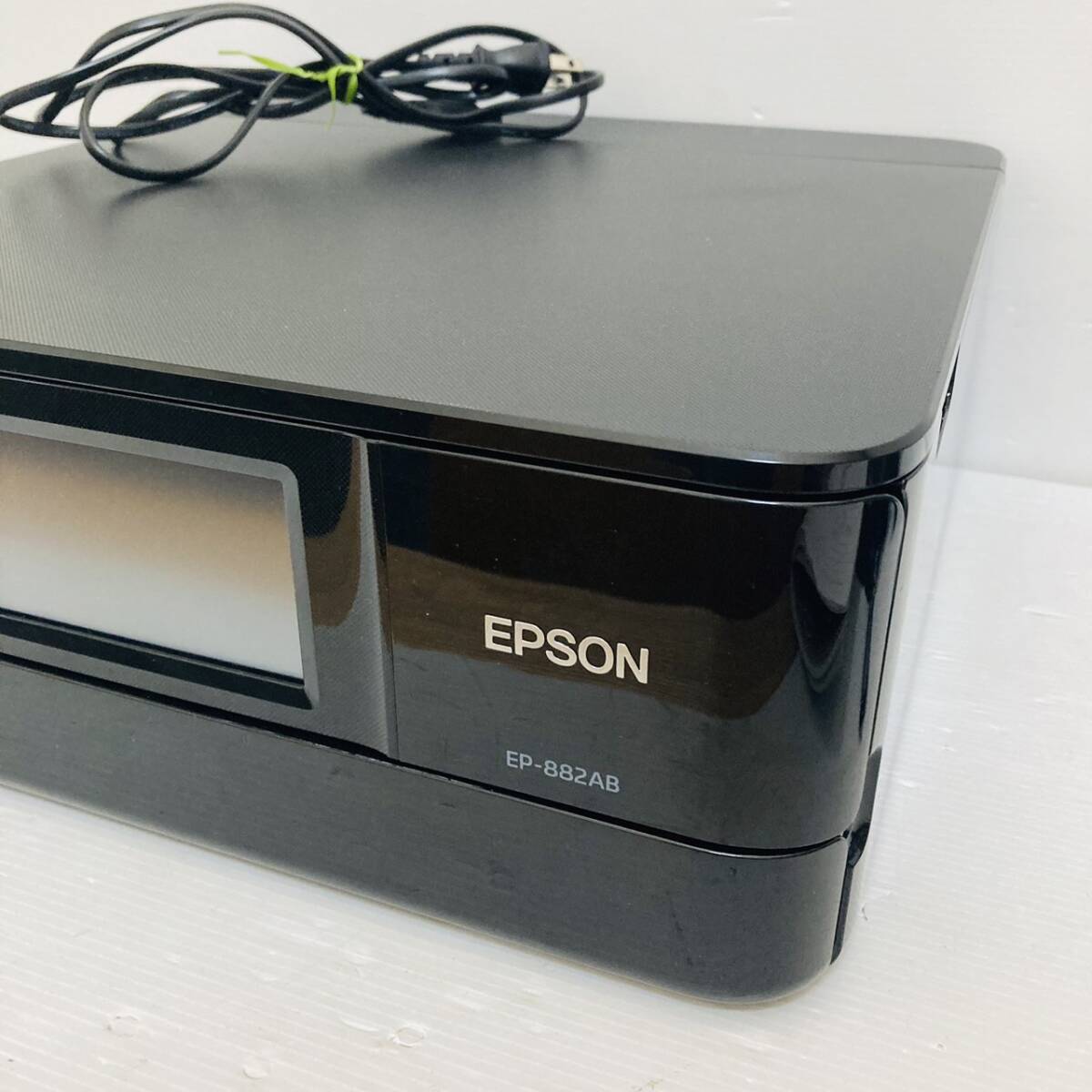 EPSON エプソン インクジェットプリンタ 複合機 EP-882AB 通電のみ確認 ジャンク扱い◇2020年製/Y053-22_画像3