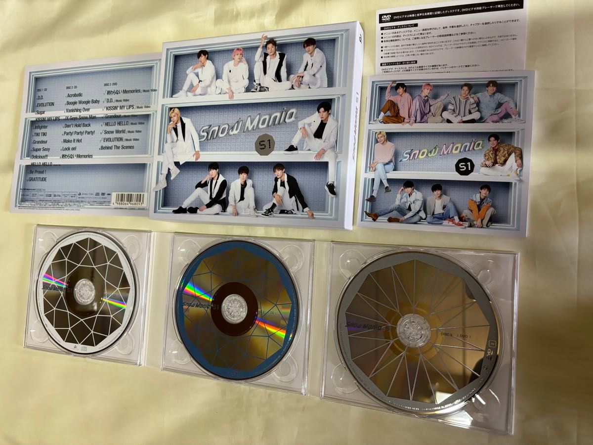 Snow mania S1 初回盤 A★CD DVD★Snowman 写真  オフショッ 目黒  secret touch