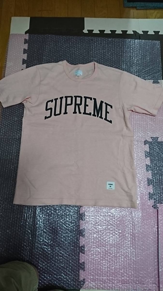 supreme arc logo tee tシャツ シュプリーム アーチロゴ ピンク M_画像1