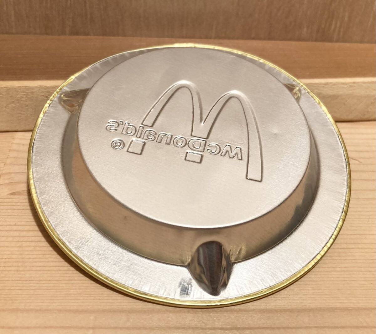 McDONALD’S マクドナルド 灰皿 ヴィンテージ アッシュトレイ 金 ゴールド デッドストック 3個セット_画像3