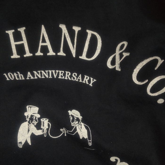 GLAD HAND 10th Anniversary Tシャツ L 黒 グラッドハンド WEIRDO GANGSTERVILLE ポケットTシャツ バックプリント ウィアード の画像6