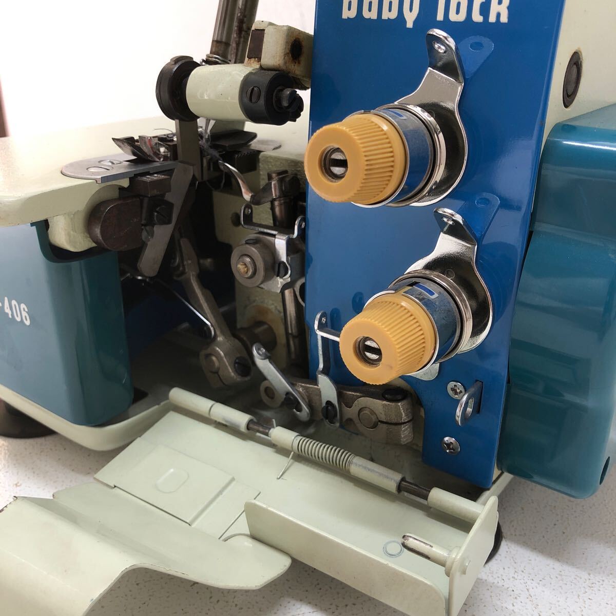 【動作OK品】JUKI/ジューキ baby lock BL3-406 ベビーロック ロックミシン 手工芸 手芸 裁縫 通電確認済 05141441_画像6