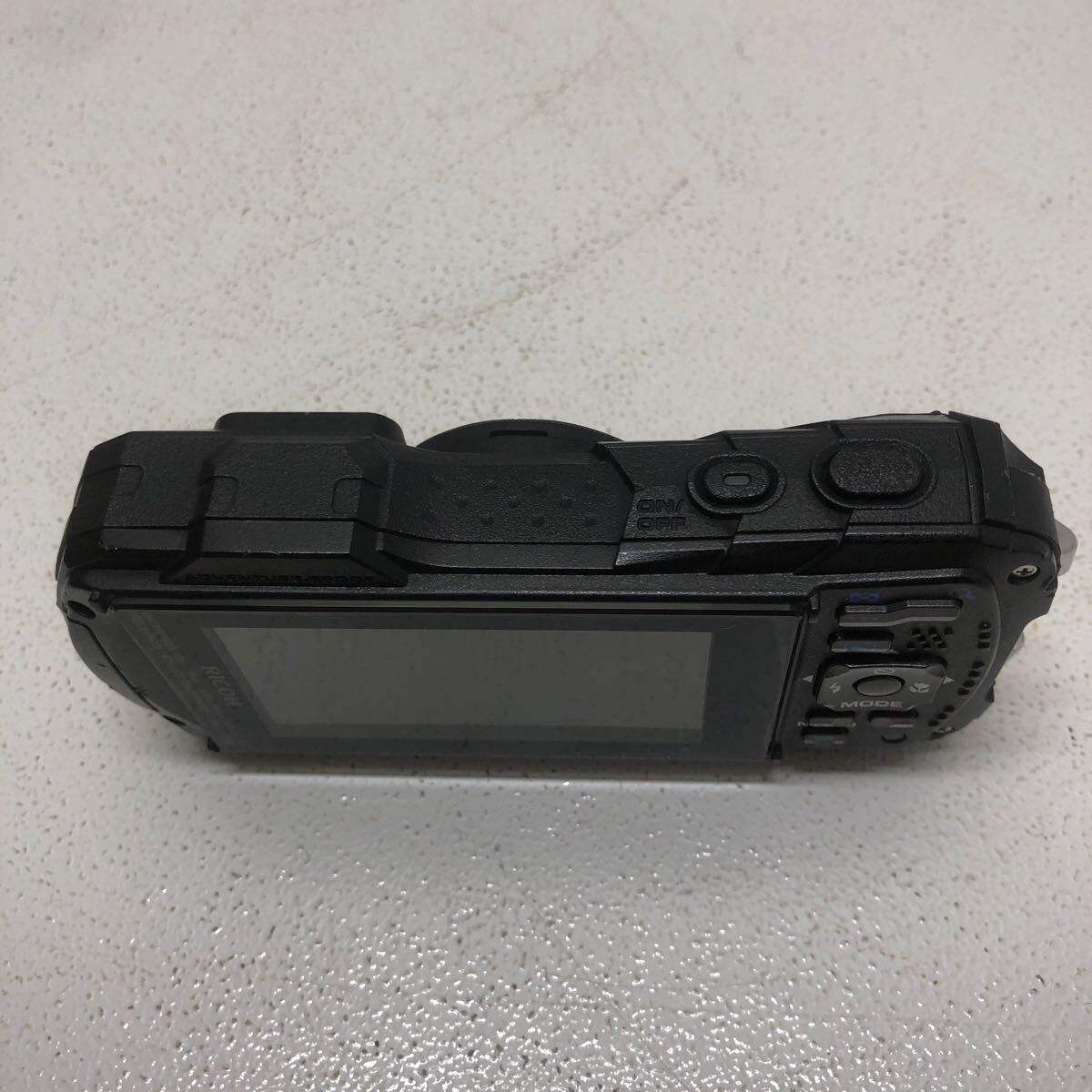 [ operation goods ]RICHO WG-30 Ricoh digital camera ebony black electrification OK waterproof Impact-proof present condition goods used body battery 05161041