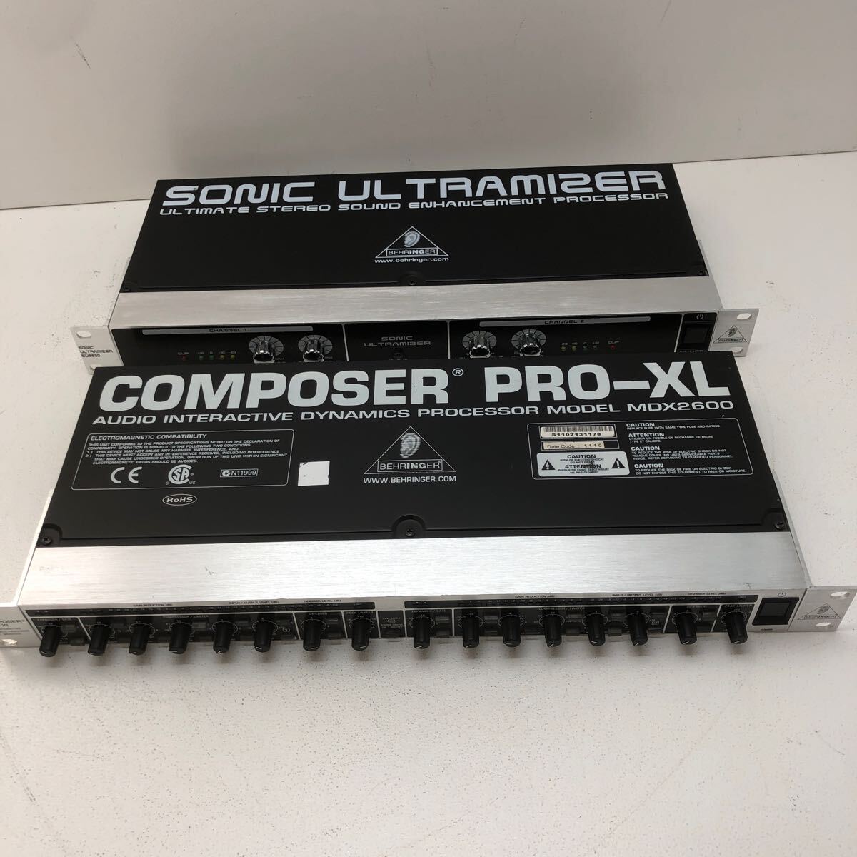 [ электризация OK]BEHRINGER Behringer PRO-XL MDX2600 компрессор / SONIC ULTRAMIZER SU9920 сигнал процессор интенсификатор 05211619