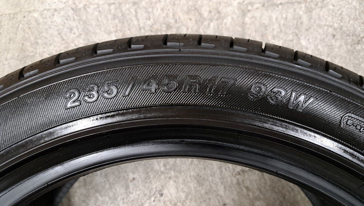 【新品】YOKOHAMA ECOS ES300 2021年製　235/45R17 タイヤ 4本 バリ山 235 45 17 スバル WRX STI ランエボ クラウン ヨコハマ 未使用品 _画像2