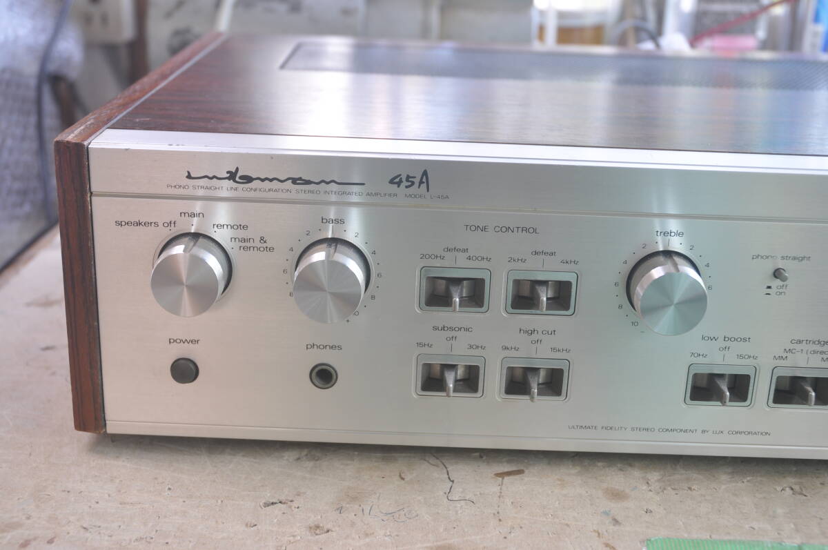 LUXMAN　プリメインアンプ　L-45A　動作品_画像2