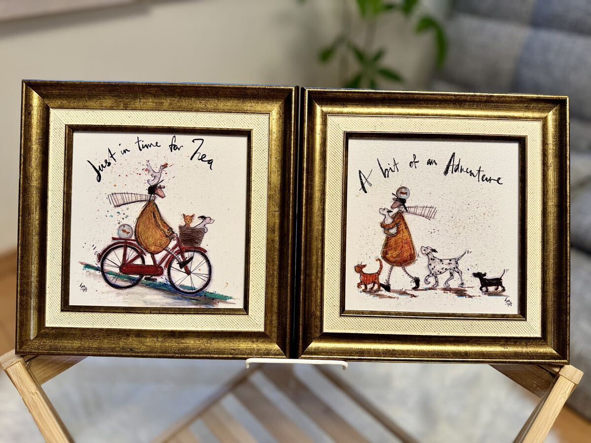 Sam Toft サムトフト ほんの少しの冒険 A bit of an Adventure お茶の時間 Just in time for Tea 2枚セットの画像1