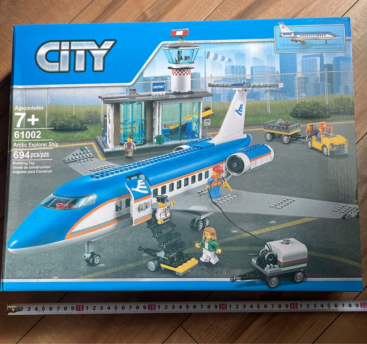 レゴLEGO互換-空港-飛行機-テクニック-運輸-誕生日-働く車-模型