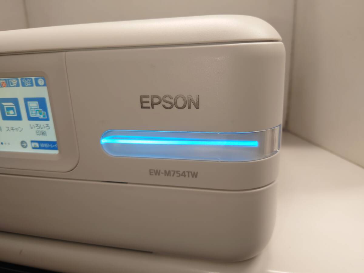 90650 ★ 2022年製 EPSON エプソン EW-M754TW プリンター エコタンク搭載 A4 写真 現状品 ◆の画像3