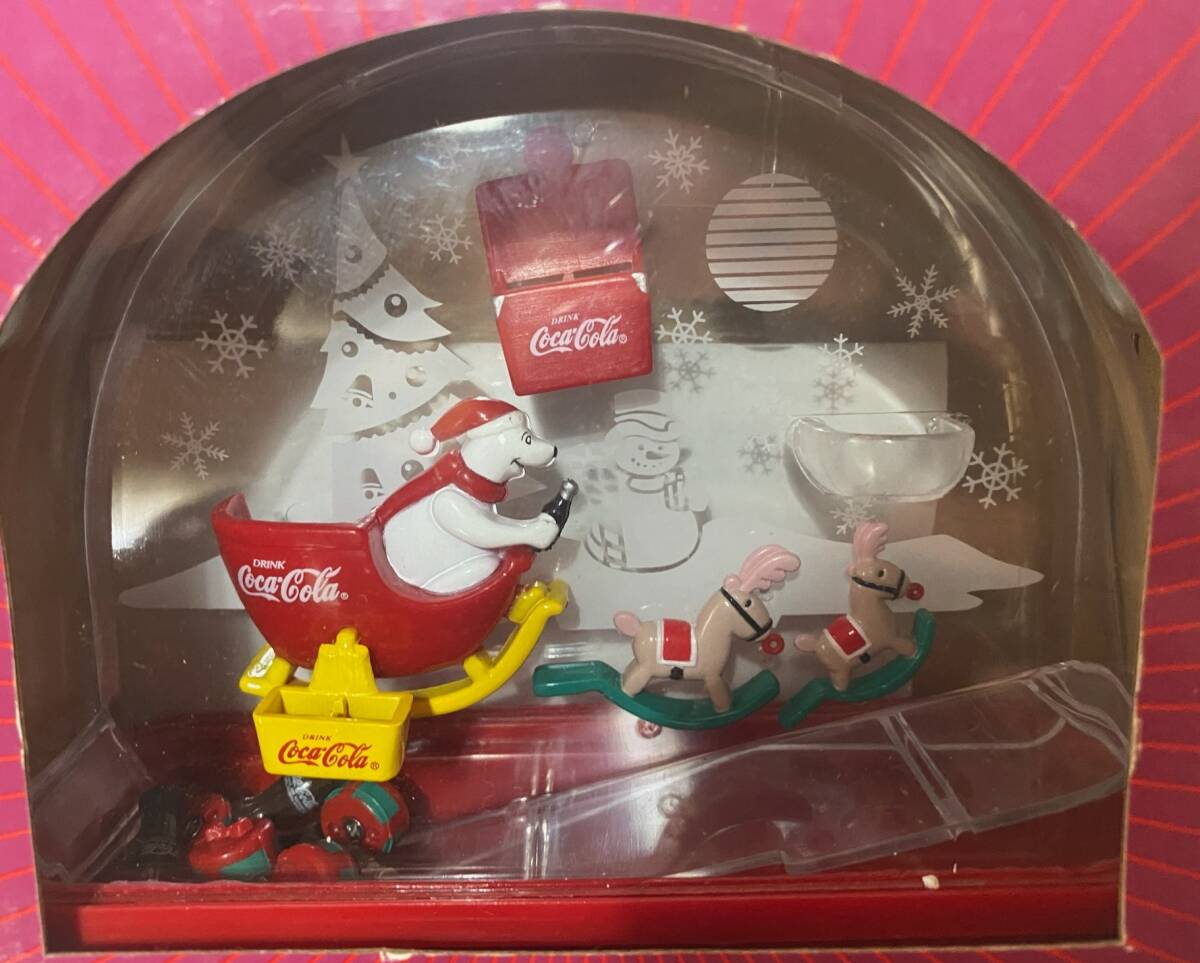 当時物 コカ・コーラ その6 ウォータードーム 2箱 検：シロクマ 白熊 玩具 おもちゃ ビンテージ 企業物 インテリアの画像4
