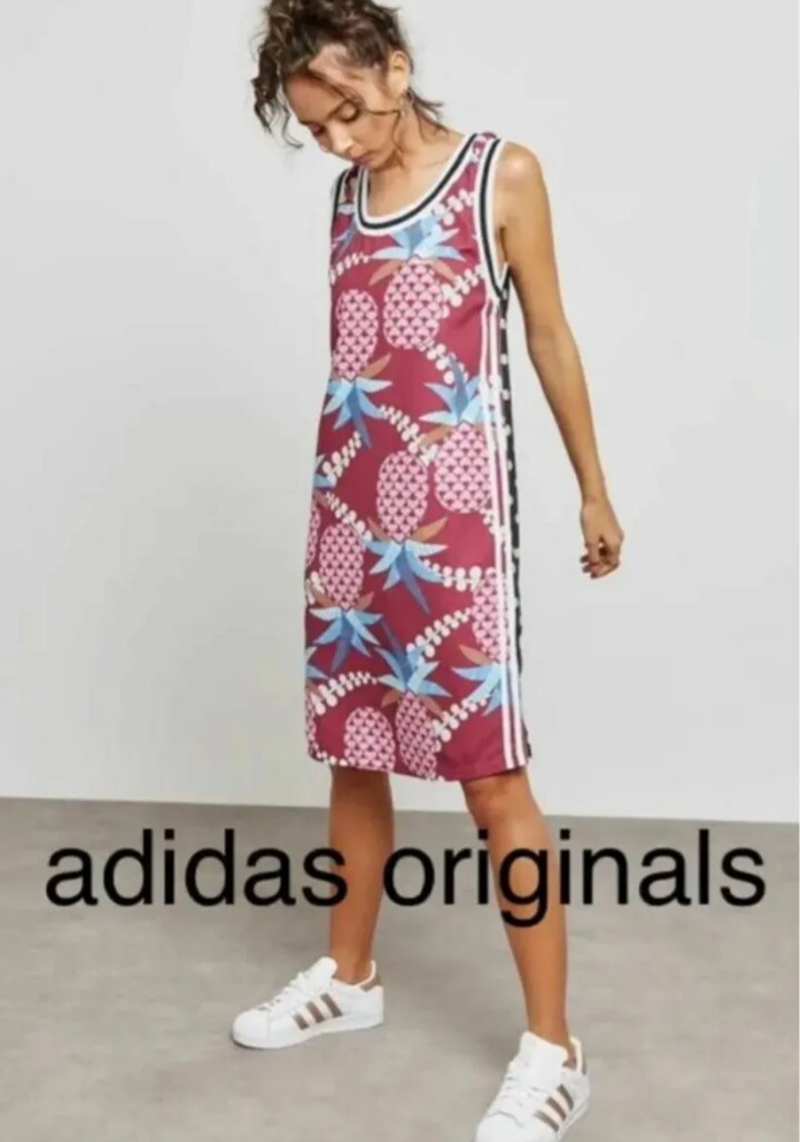 アディダス直営店購入★新品同様品★adidas originals★アディダスオリジナルス★可愛いタンクワンピース≪送料無料≫