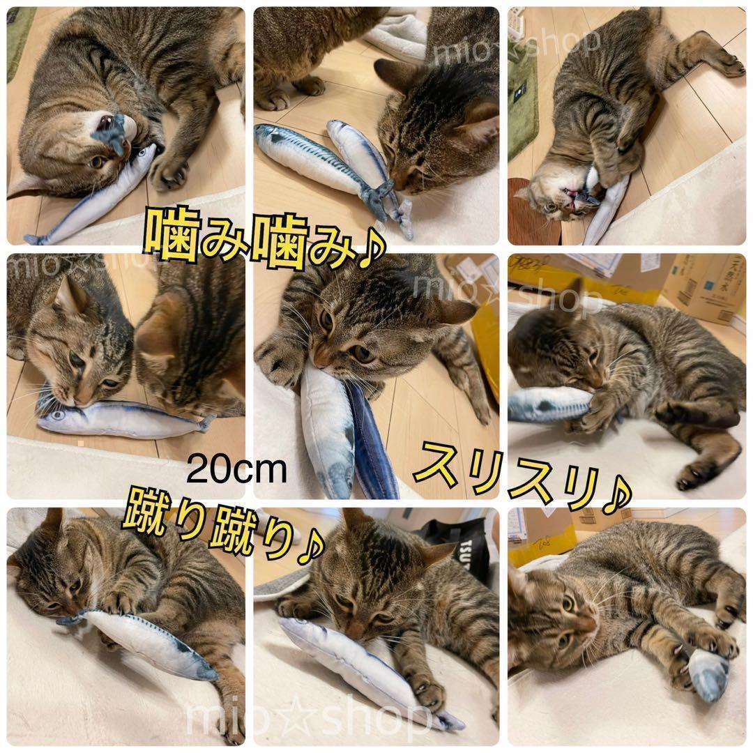 2個セット けりぐるみ 蹴りぐるみ 大人気 猫 おもちゃ 魚 サバ サンマ_画像2