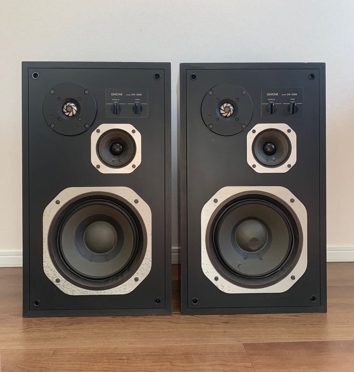 [ beautiful goods ]DIATONE Diatone speaker pair DS-28B sound equipment equipment antique interior 