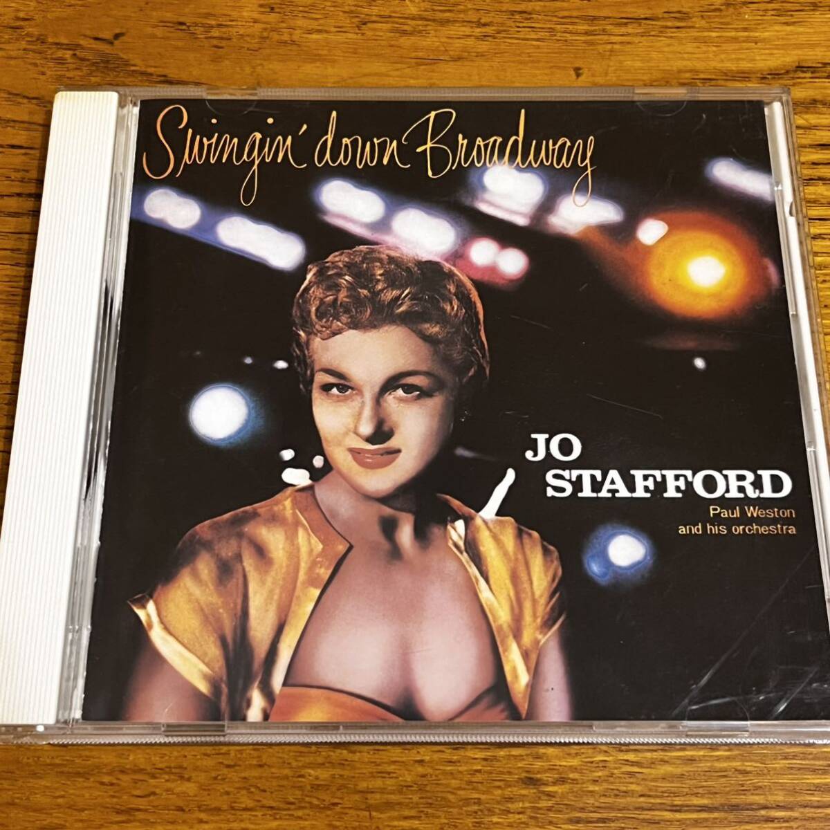 CD with belt Joe * staff .-doJO STAFFORD SWINGIN* DOWN BROADWAY Japanese explanation equipped disk excellent 